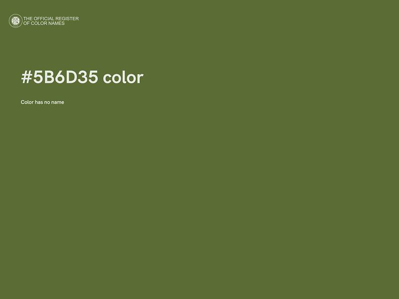 #5B6D35 color image