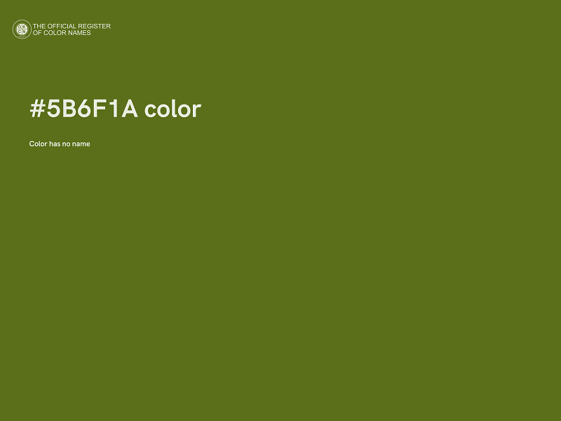 #5B6F1A color image