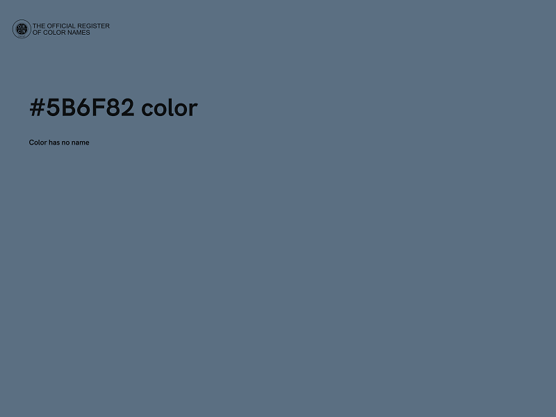 #5B6F82 color image