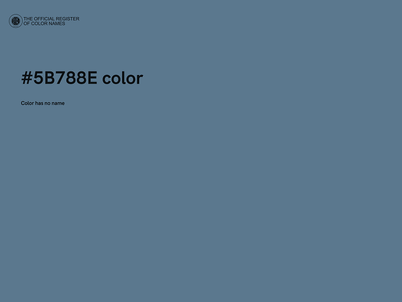 #5B788E color image