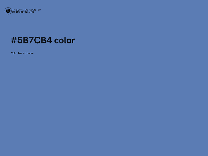 #5B7CB4 color image