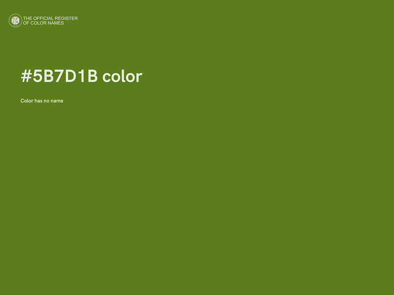 #5B7D1B color image