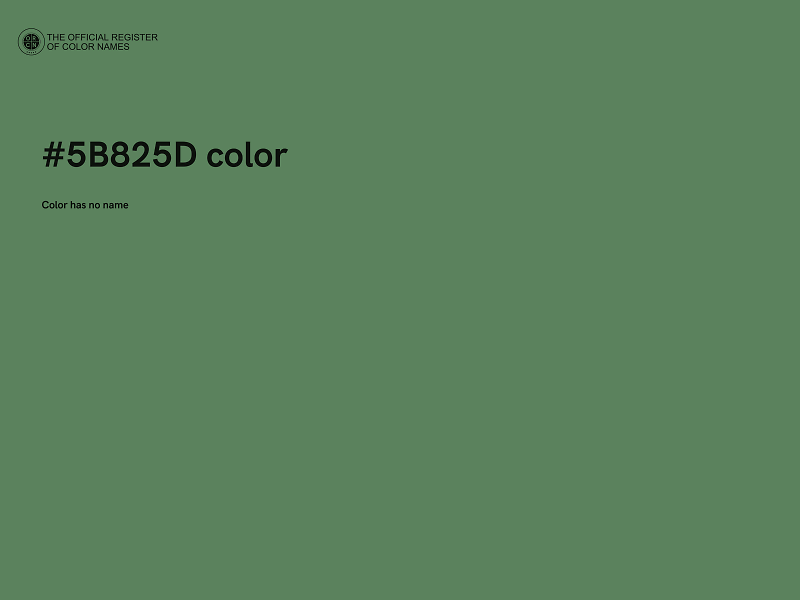 #5B825D color image