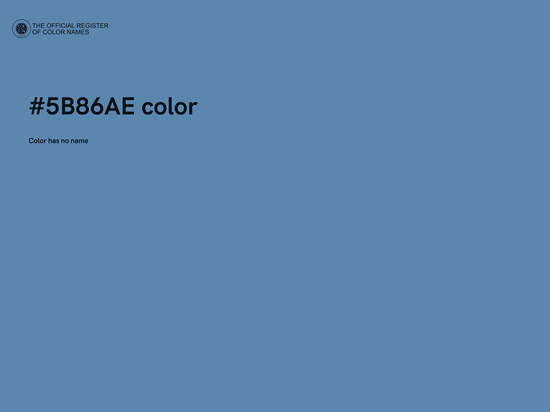 #5B86AE color image