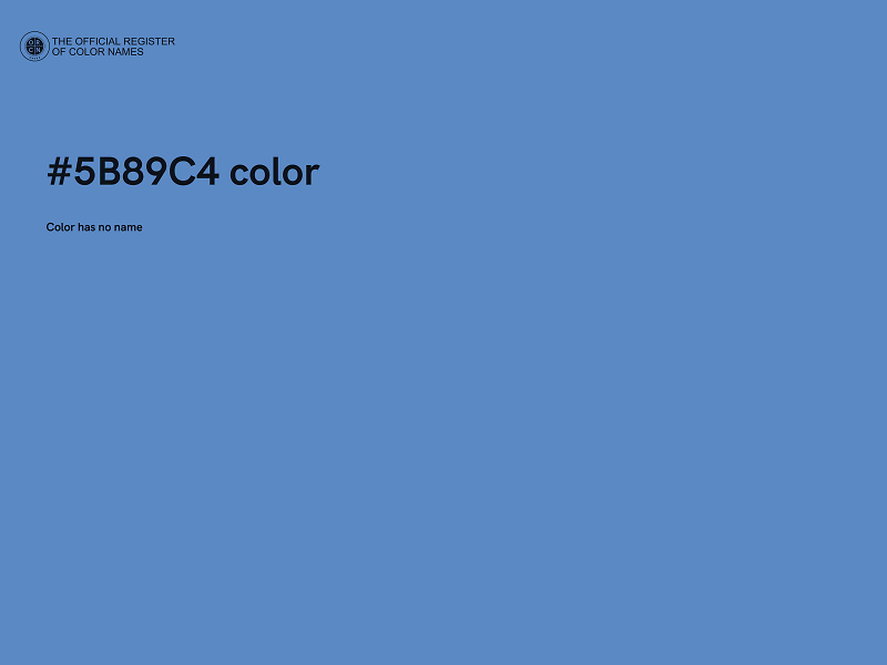 #5B89C4 color image