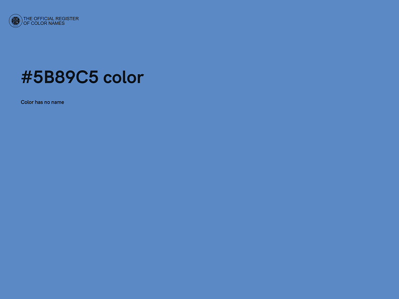 #5B89C5 color image