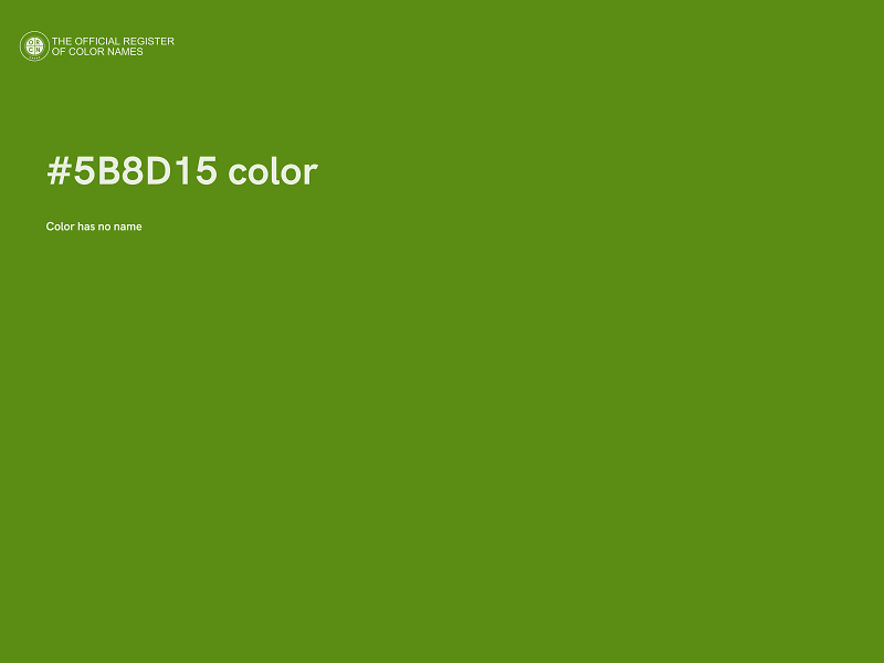 #5B8D15 color image