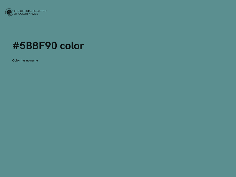 #5B8F90 color image