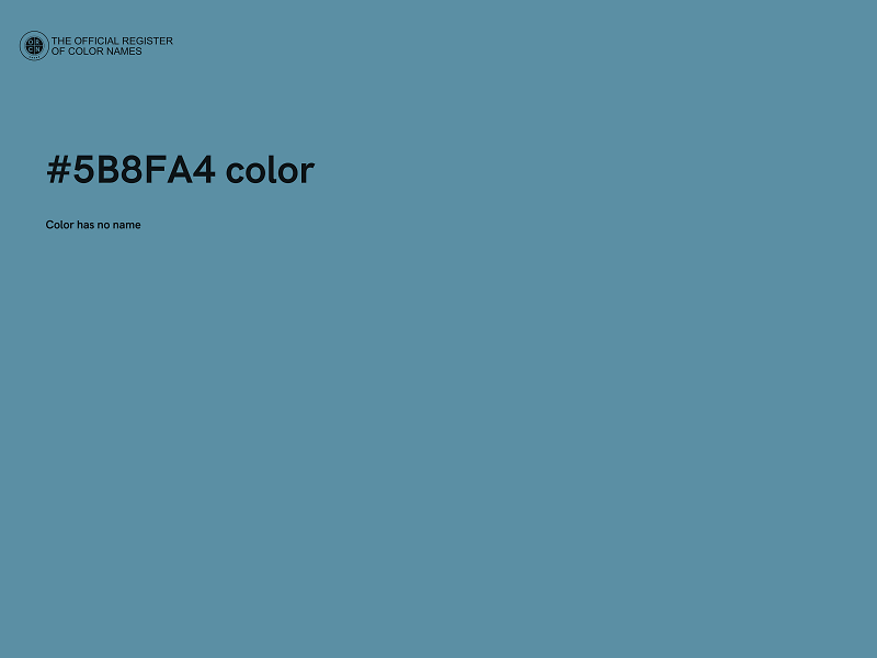 #5B8FA4 color image