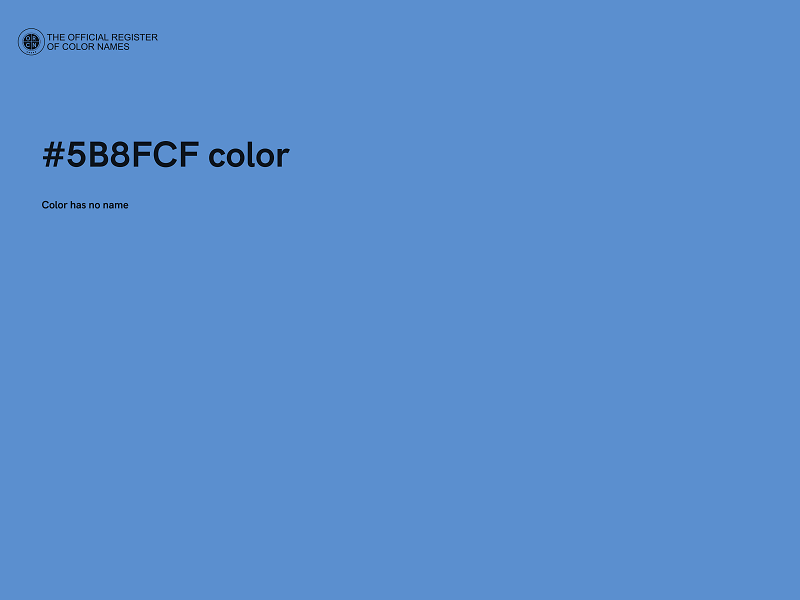 #5B8FCF color image