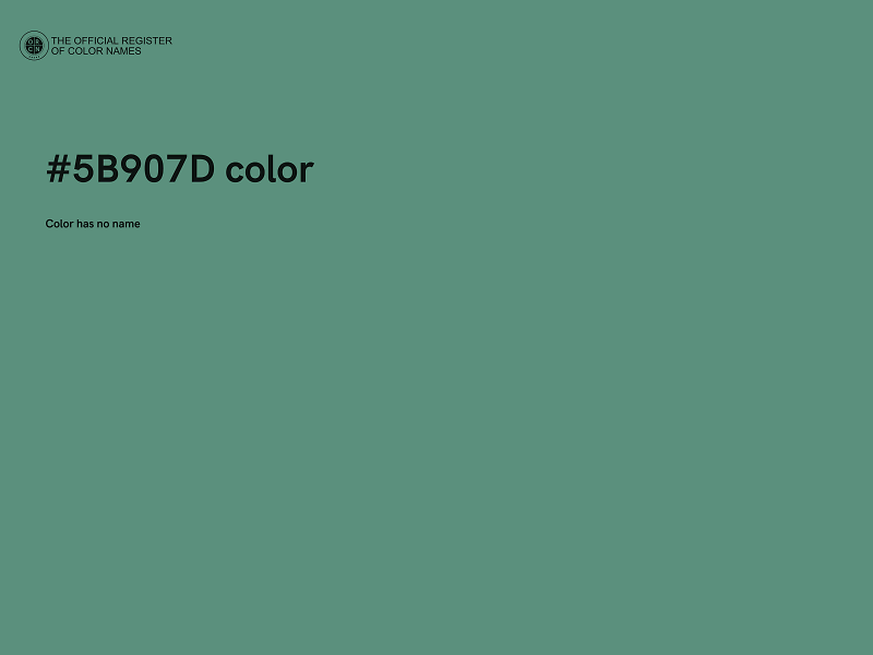 #5B907D color image