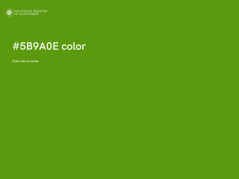 #5B9A0E color image