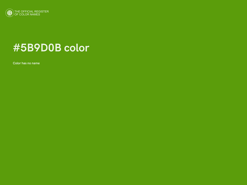 #5B9D0B color image