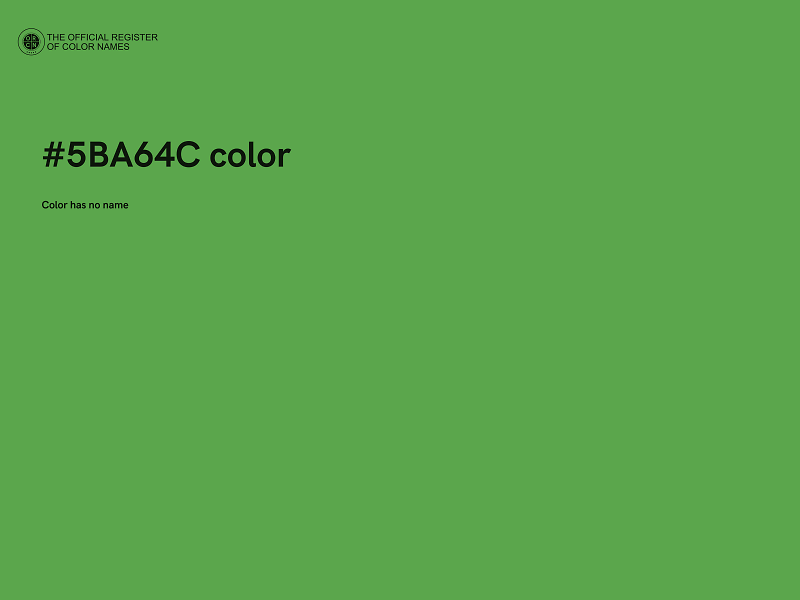 #5BA64C color image