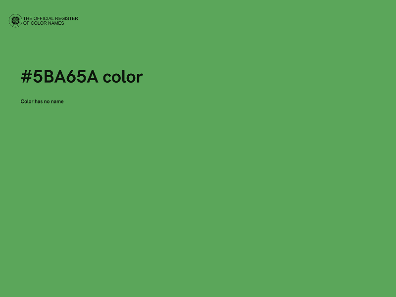 #5BA65A color image