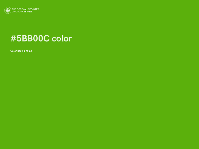 #5BB00C color image