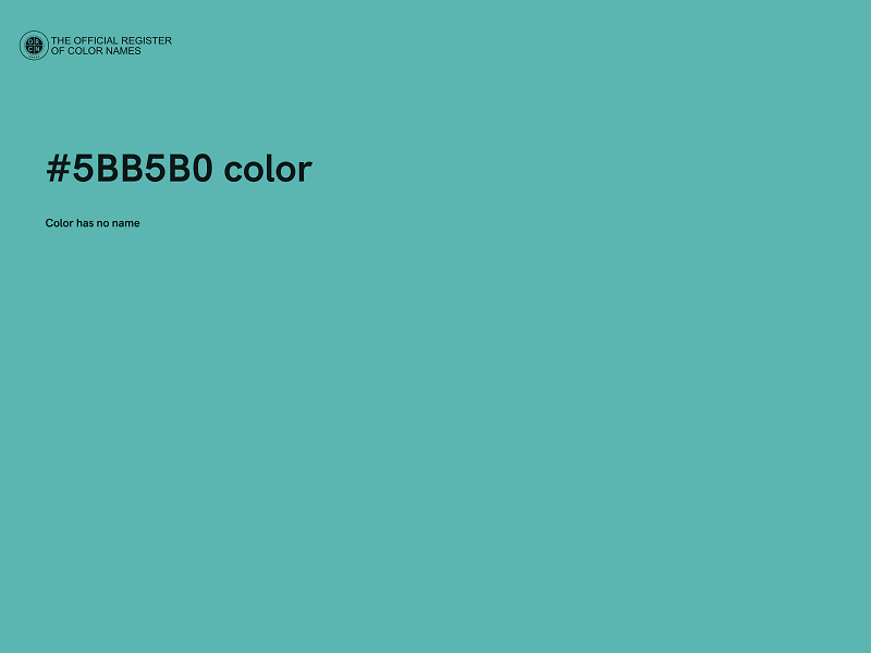 #5BB5B0 color image