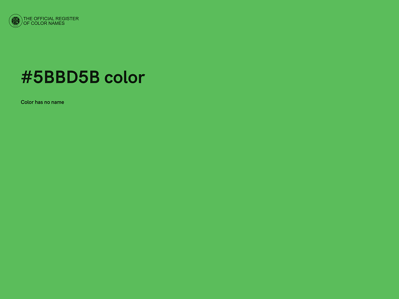 #5BBD5B color image