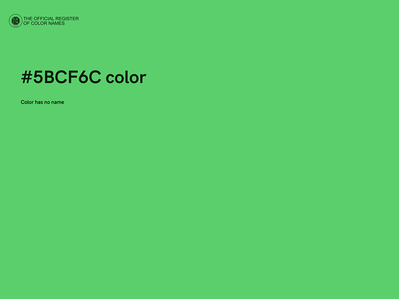 #5BCF6C color image