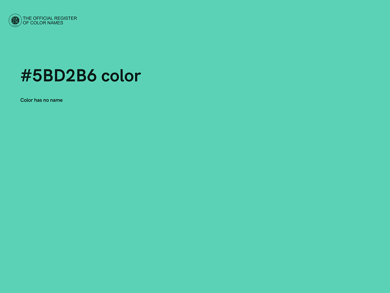 #5BD2B6 color image