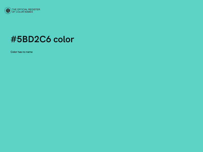 #5BD2C6 color image