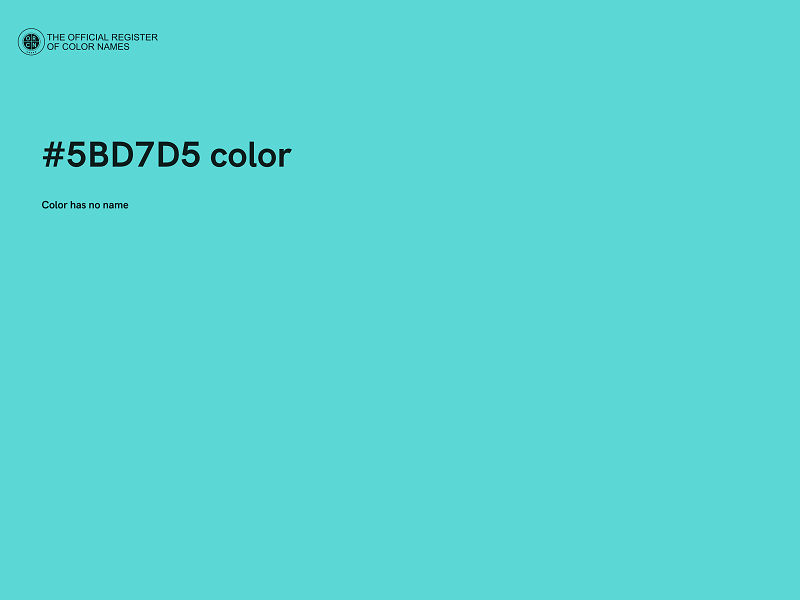 #5BD7D5 color image