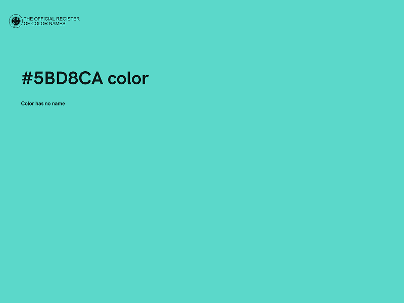 #5BD8CA color image