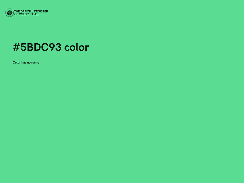 #5BDC93 color image