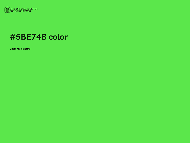 #5BE74B color image