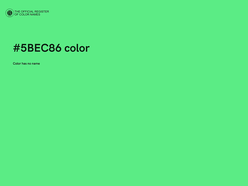 #5BEC86 color image