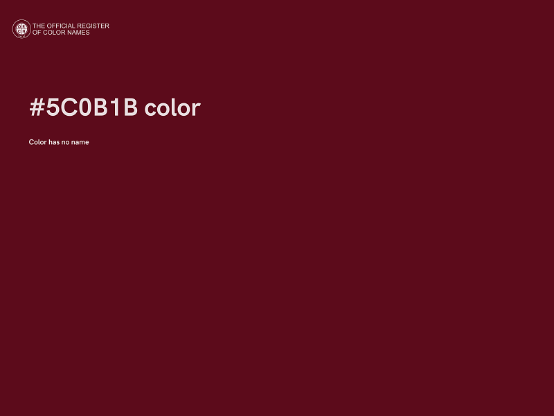 #5C0B1B color image