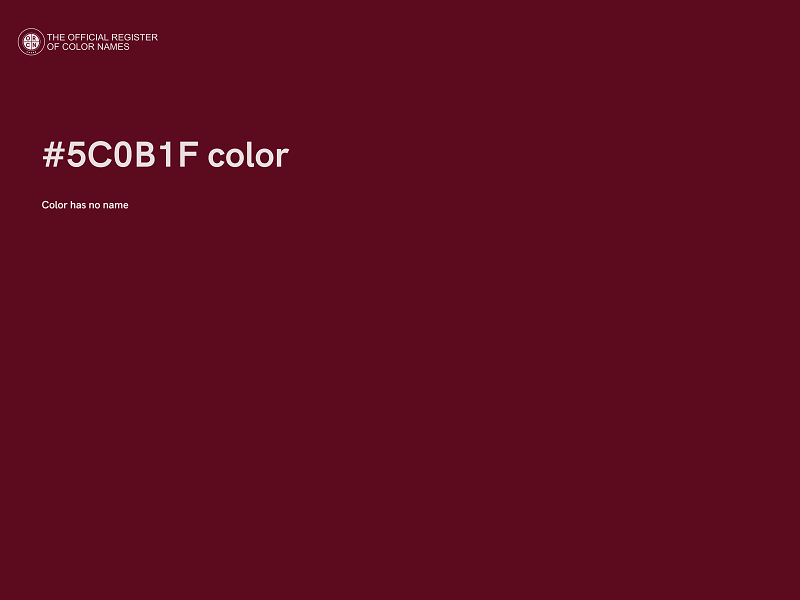 #5C0B1F color image