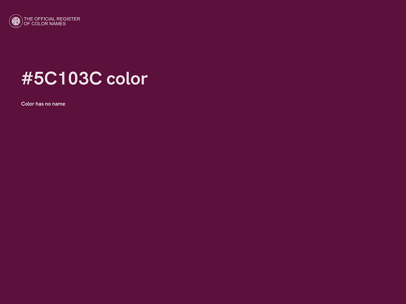 #5C103C color image