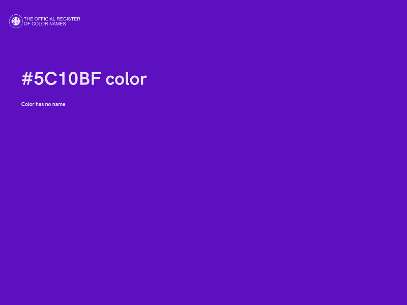 #5C10BF color image