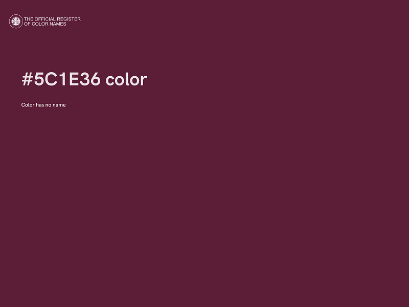 #5C1E36 color image