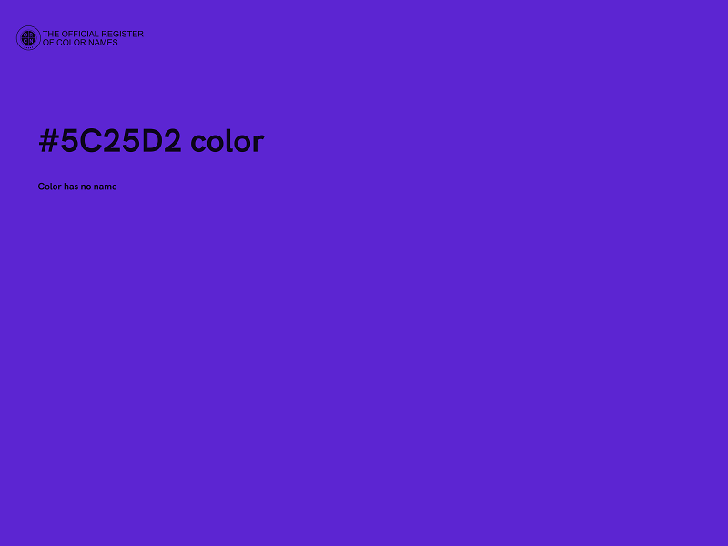 #5C25D2 color image