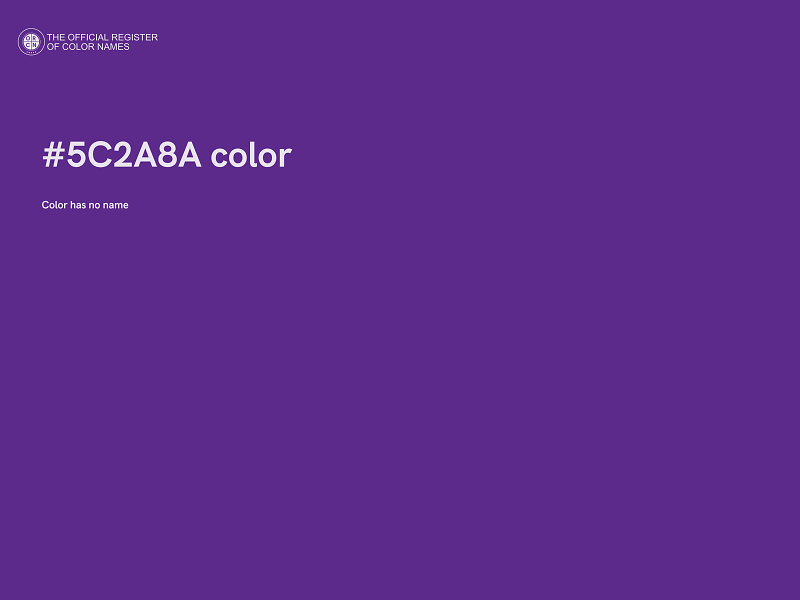 #5C2A8A color image