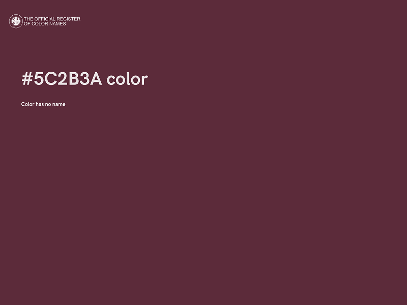 #5C2B3A color image