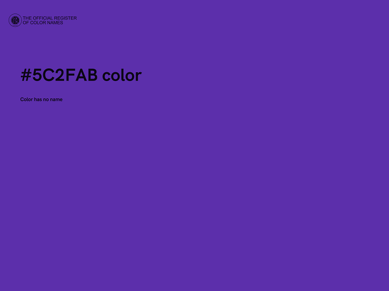 #5C2FAB color image