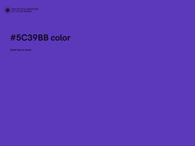 #5C39BB color image