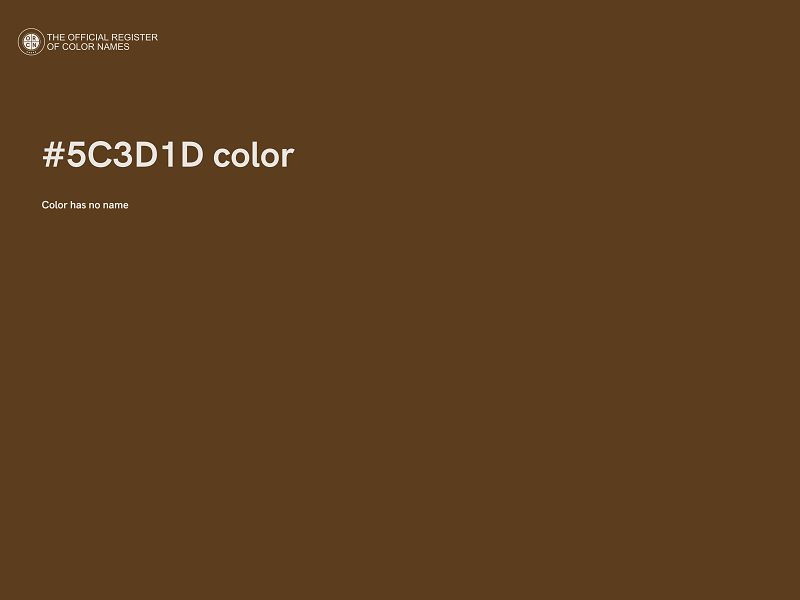 #5C3D1D color image