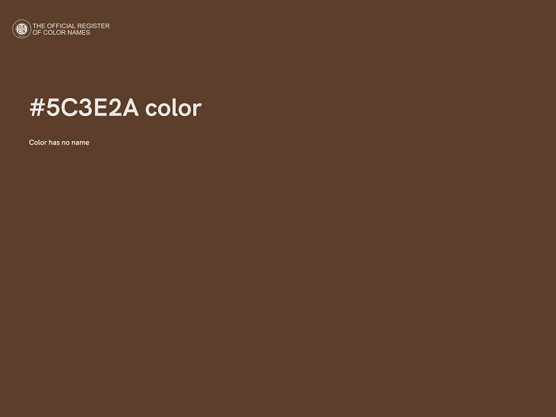 #5C3E2A color image