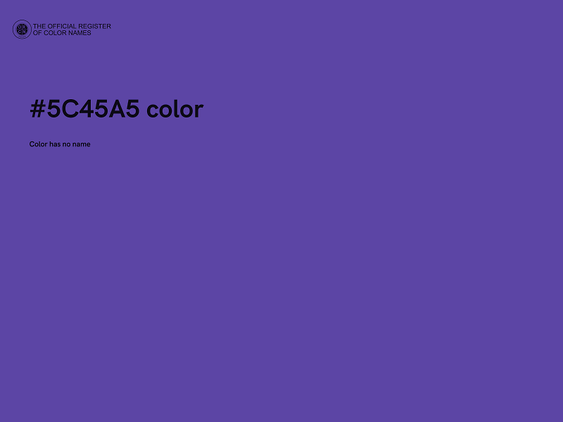 #5C45A5 color image