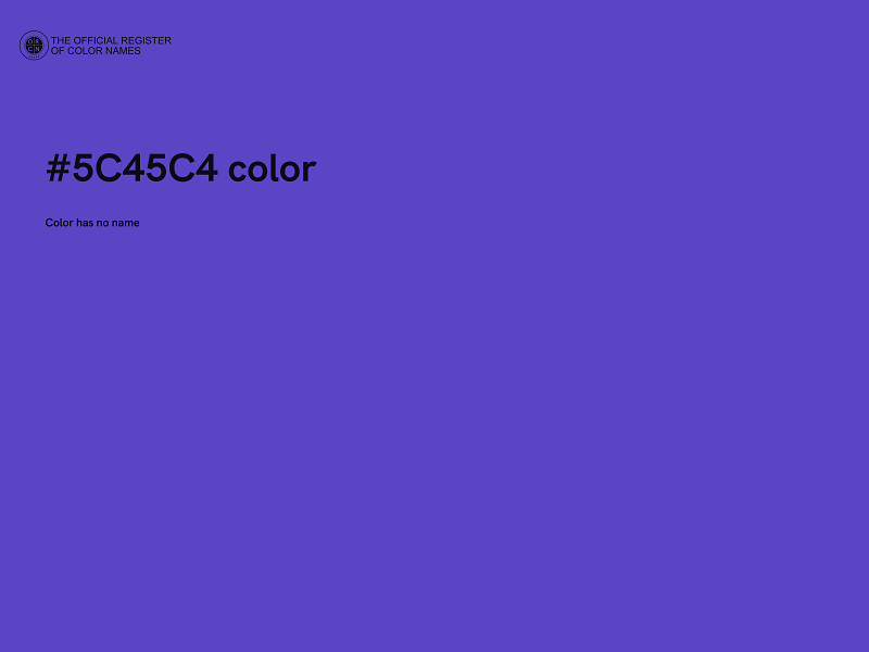 #5C45C4 color image