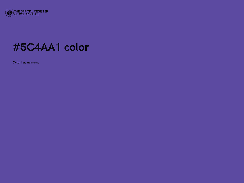 #5C4AA1 color image