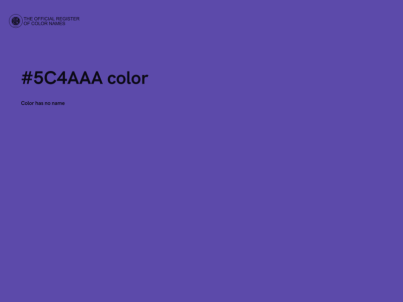 #5C4AAA color image