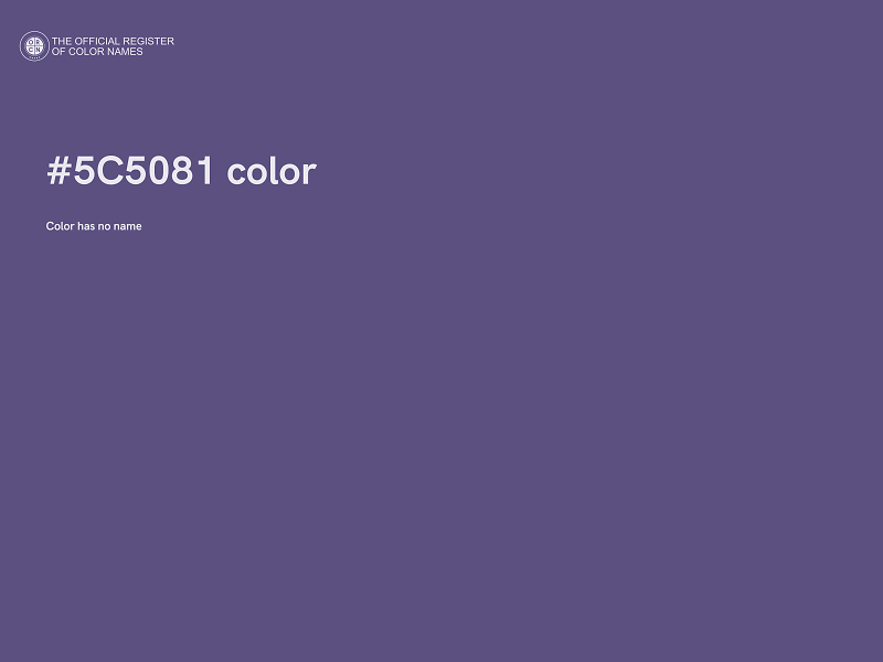 #5C5081 color image