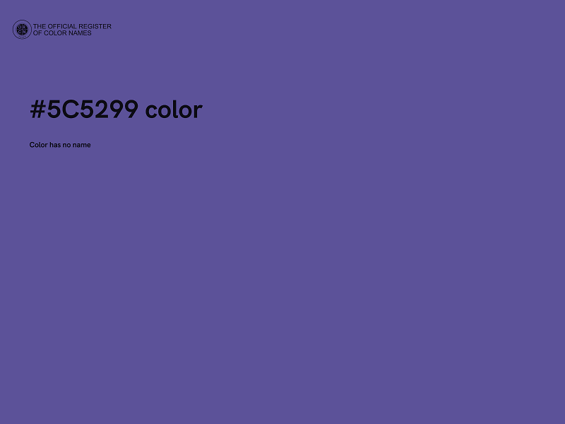 #5C5299 color image