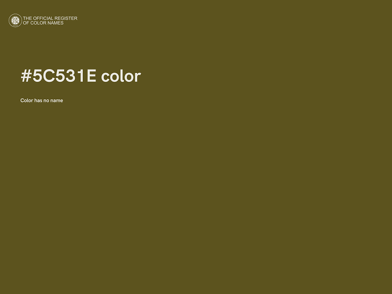 #5C531E color image