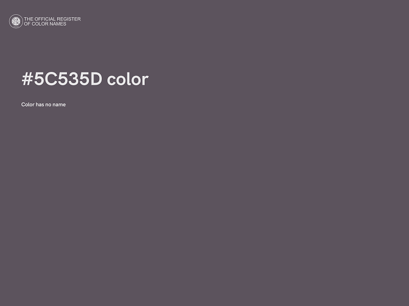 #5C535D color image